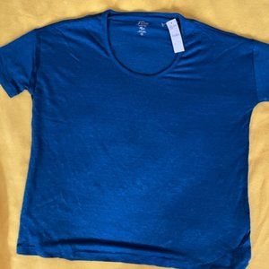 JCrew linen blue t-shirt tee